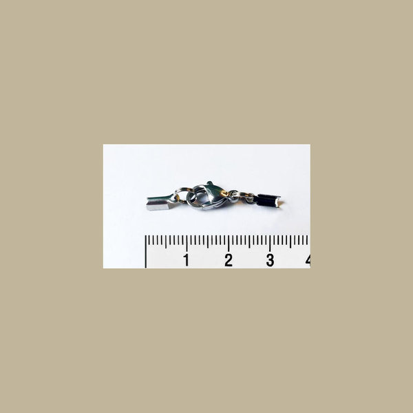 1 Stück Verschluss Edelstahl für 2-mm-Band